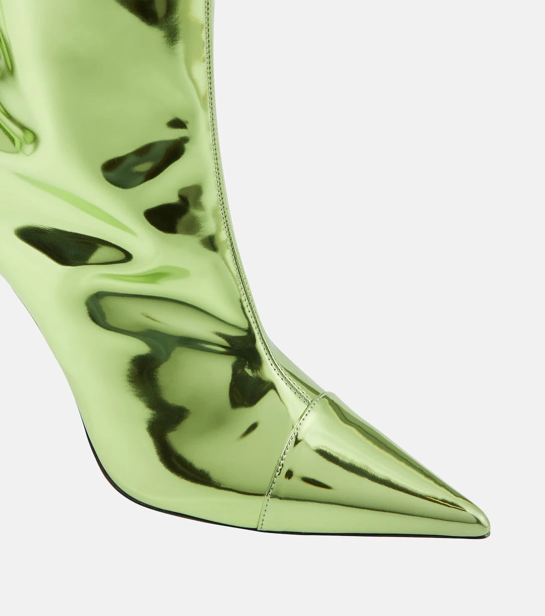 Alexandre Vauthier - Mirrored leather knee-high boots