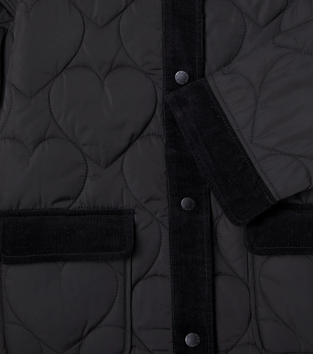 Stella McCartney Kids - Velvet-trimmed quilted jacket