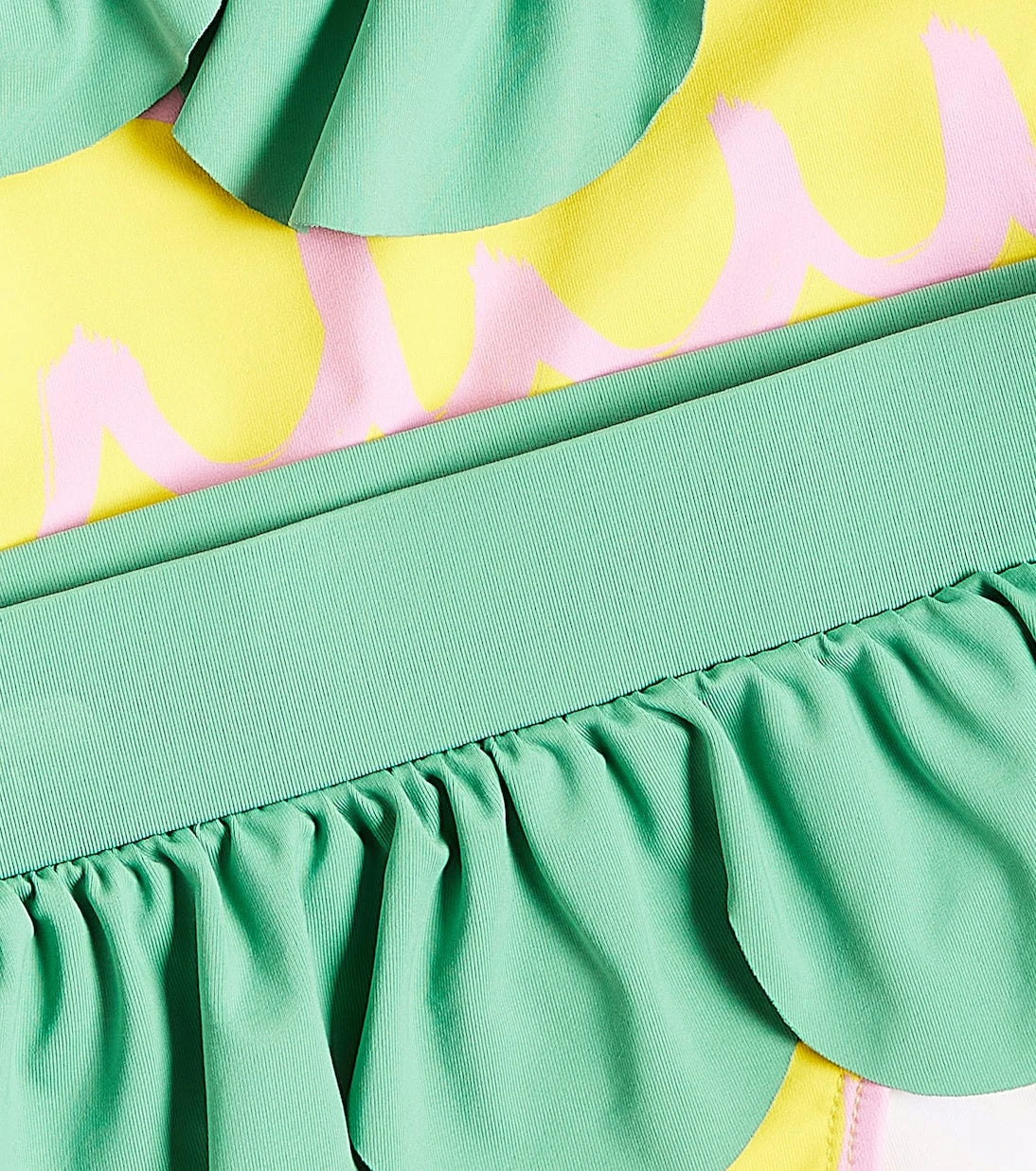 Stella McCartney Çocuk - Desenli fırfırlı bikini