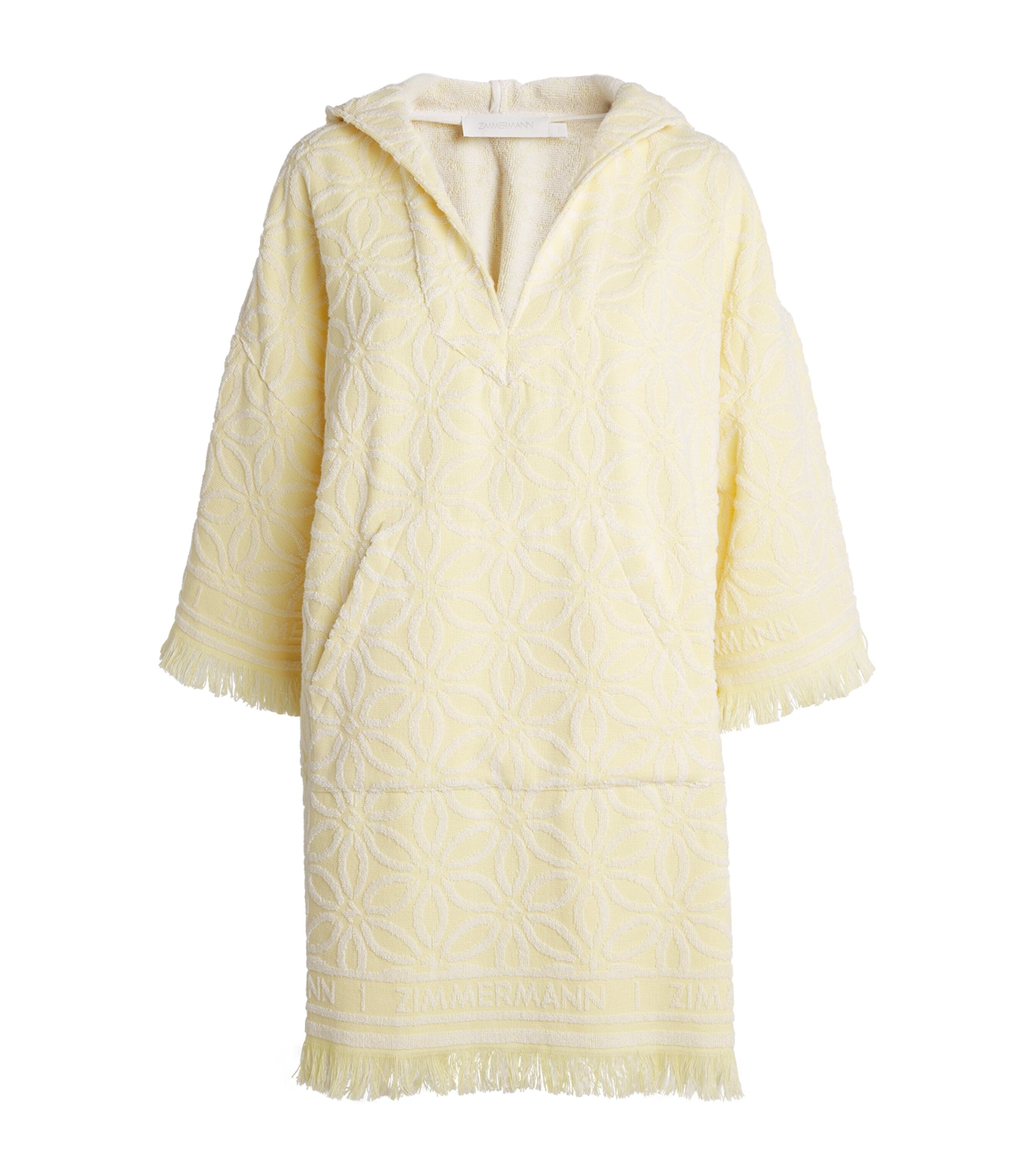 Cotton Towelling Coco Hooded Mini Dress