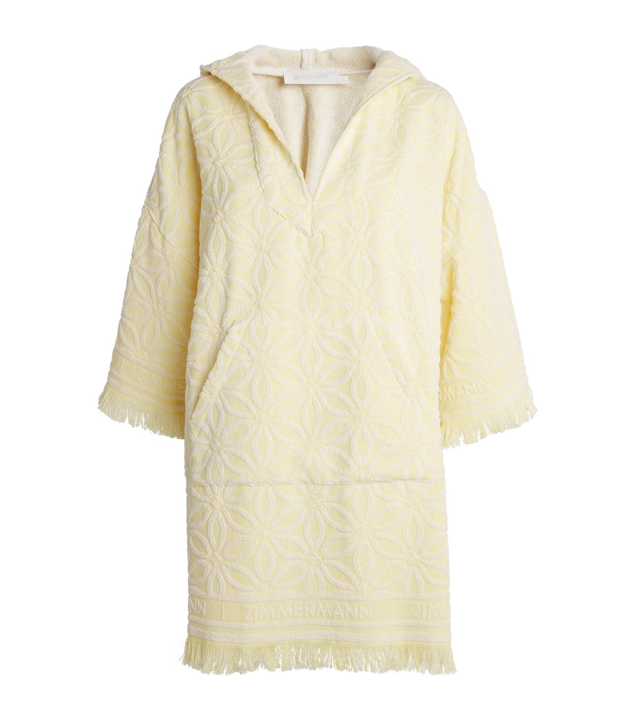 Cotton Towelling Coco Hooded Mini Dress