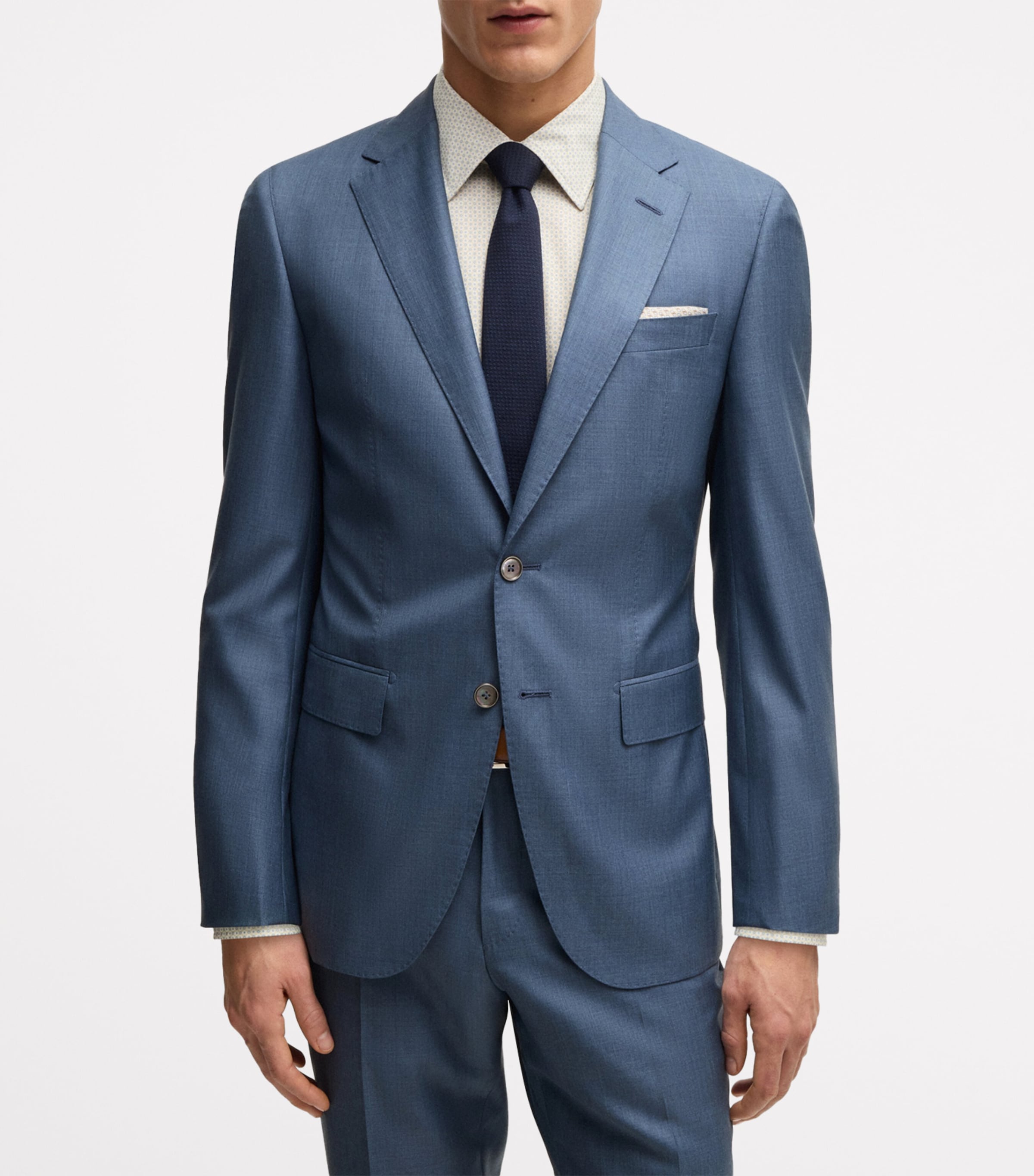 Virgin Wool-Silk 2-Piece Suit
