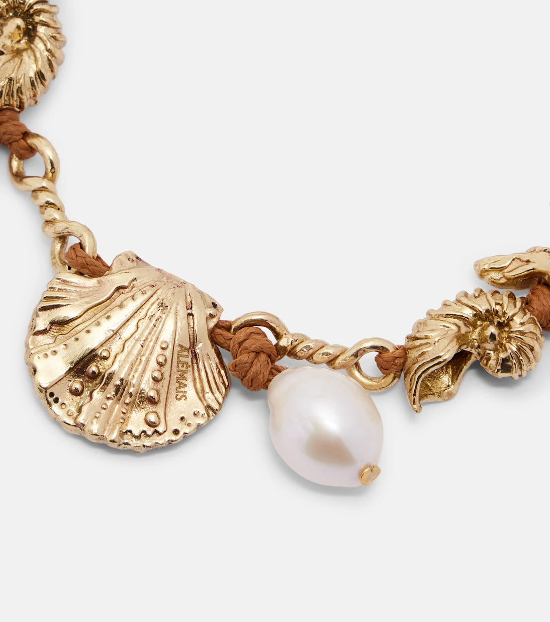 Alémais - Faux pearl embellished charm bracelet