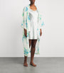 Silk Floral Amaya Samphire Robe