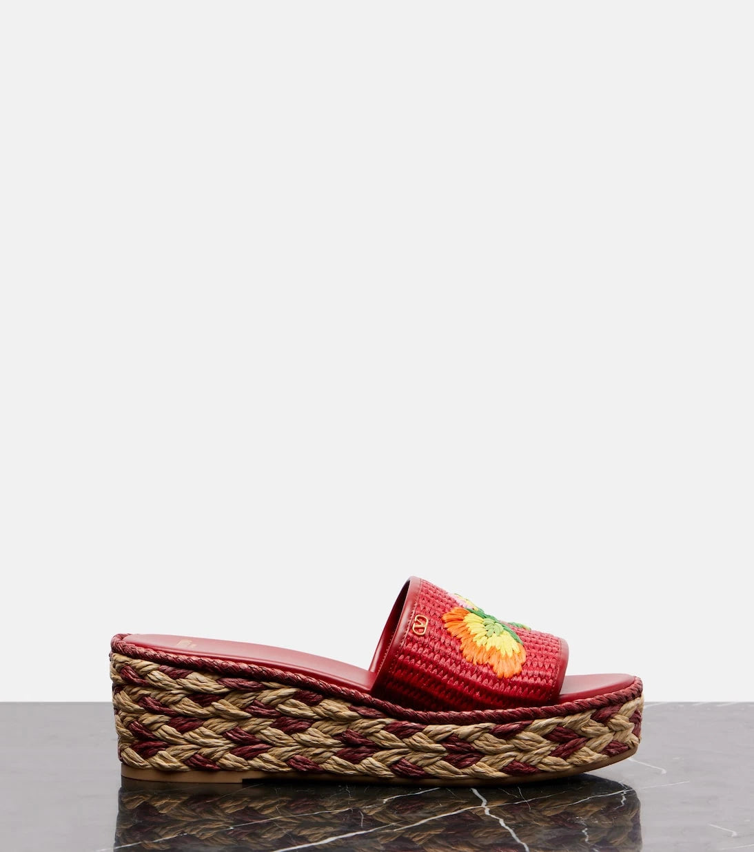 Valentino Garavani - Bribri raffia espadrille wedges
