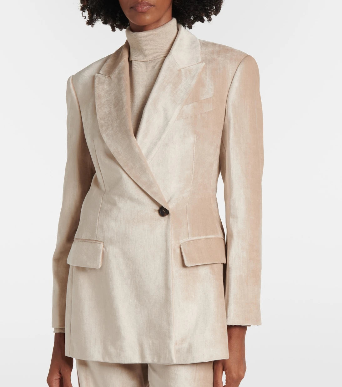 Brunello Cucinelli - Cotton-blend velvet blazer