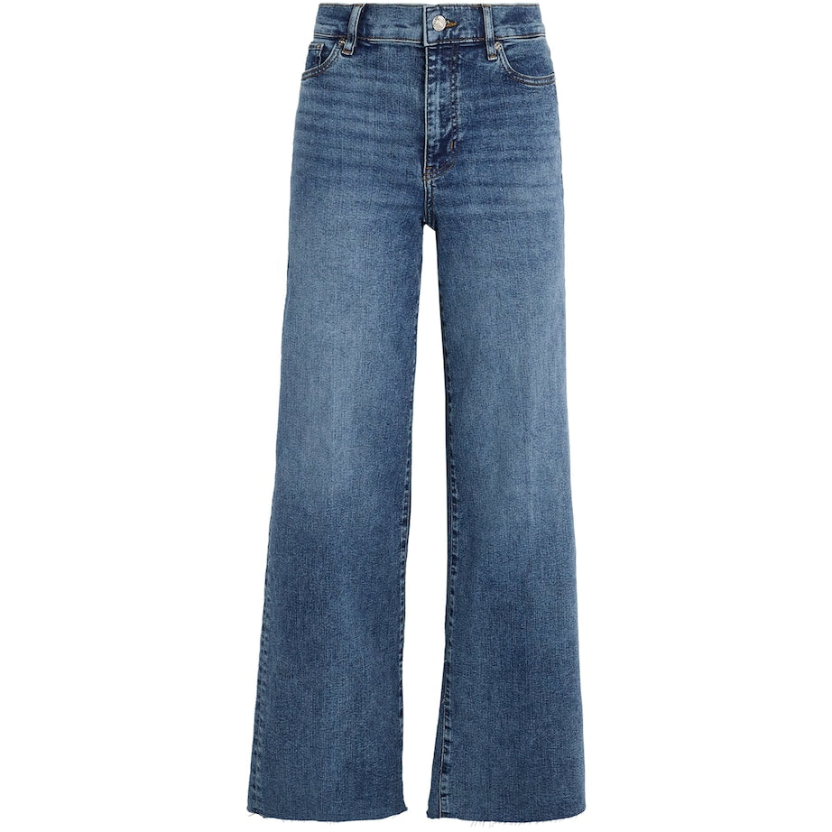 FRAME Blue Le Slim Palazzo Wide-Leg Jeans