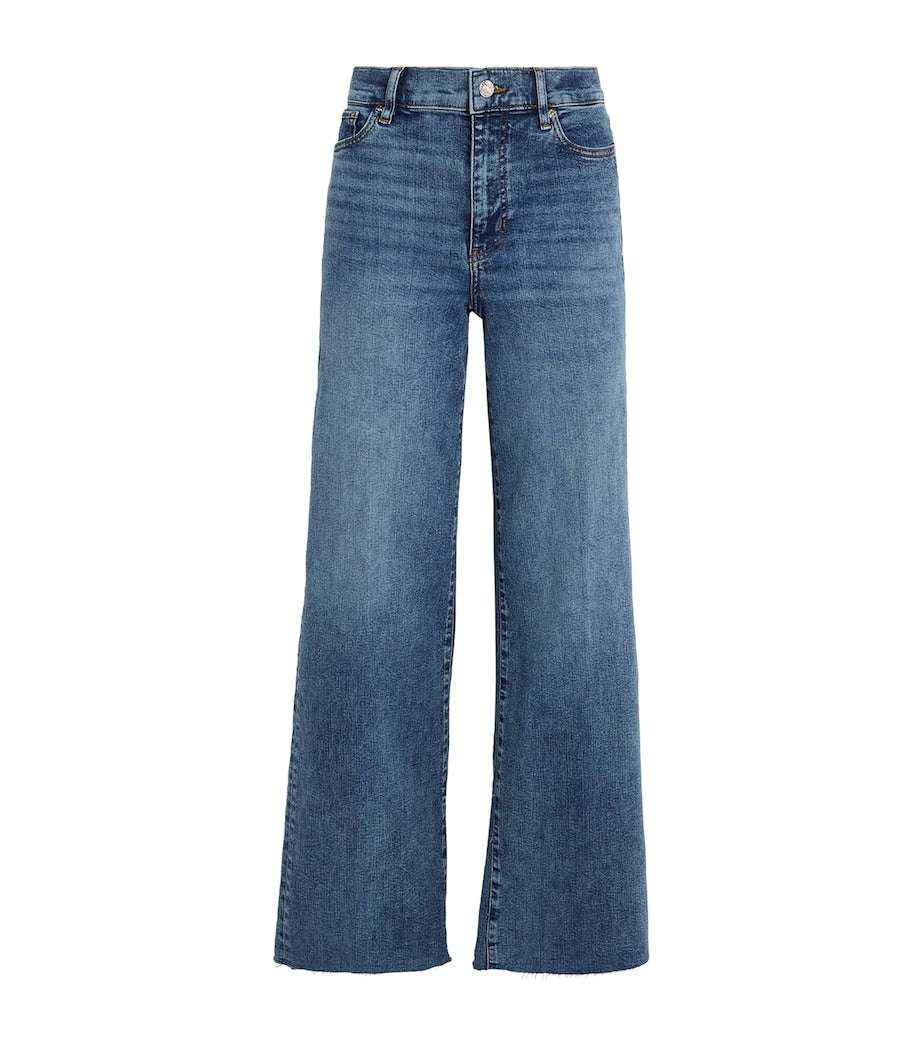 FRAME Blue Le Slim Palazzo Wide-Leg Jeans