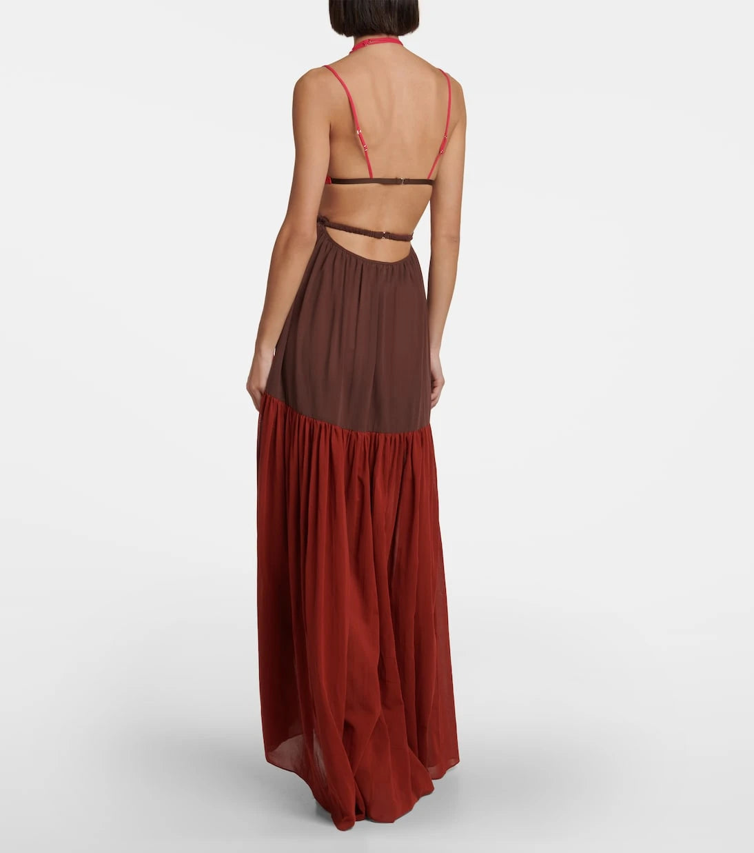 Nensi Dojaka - Cutout cotton maxi dress