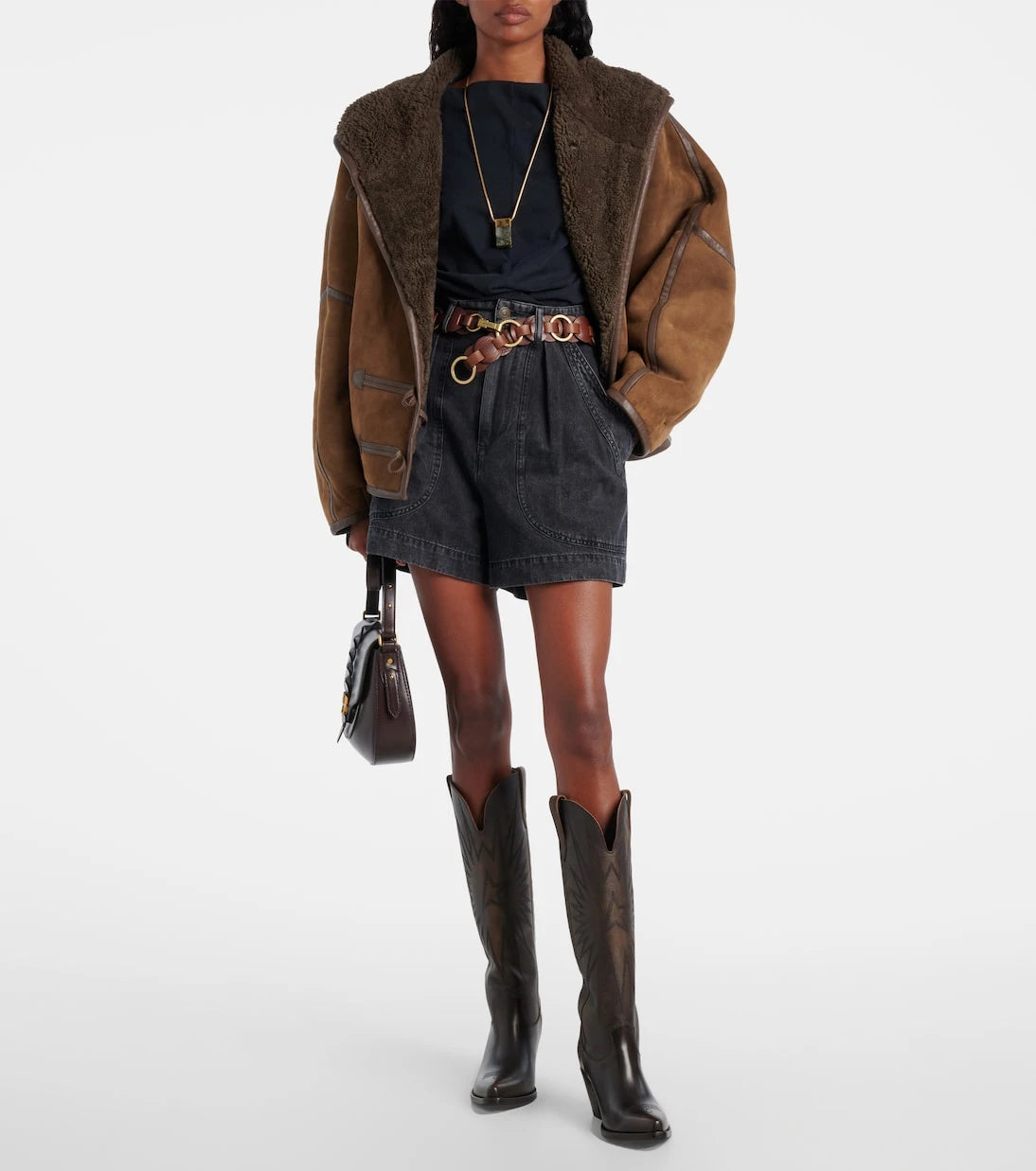 Golden Goose - Wish Star leather cowboy boots