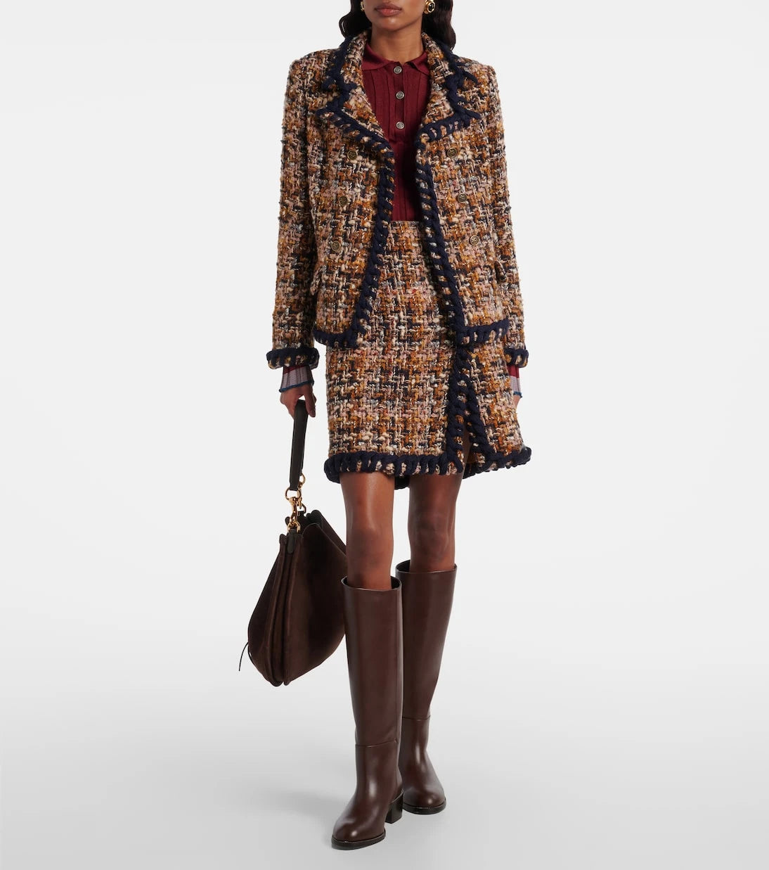 Etro - Wool-blend tweed miniskirt