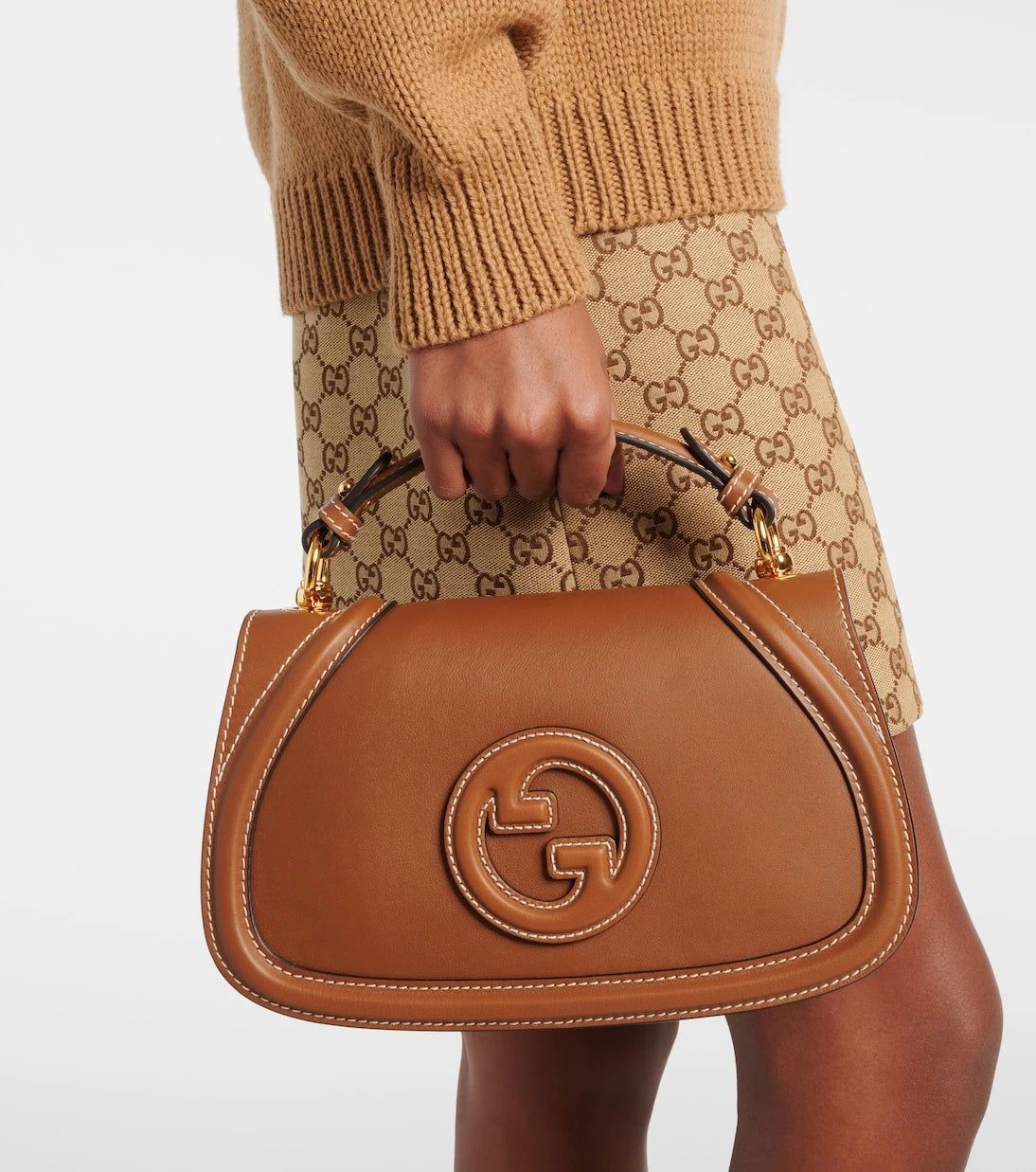 Gucci - Gucci Blondie Small leather tote bag