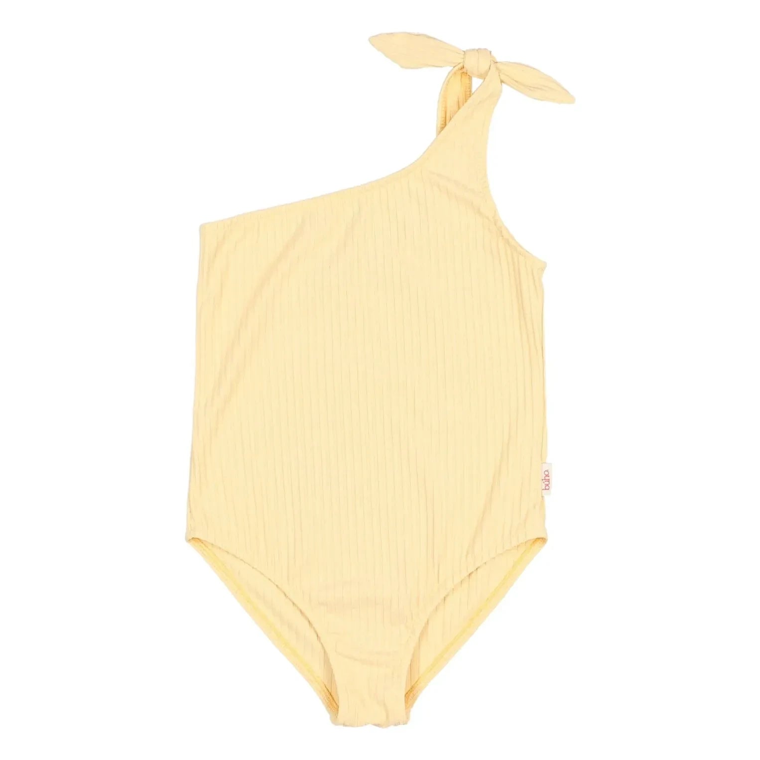 Búho - Asymmetrical Ribbed Swimsuit | Yellow