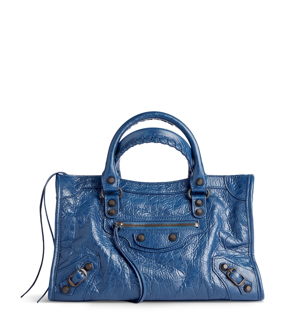 Blue Small Lambskin Le City Top-Handle Bag