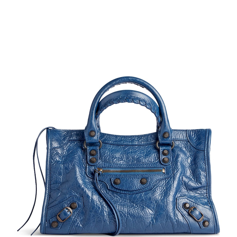 Blue Small Lambskin Le City Top-Handle Bag