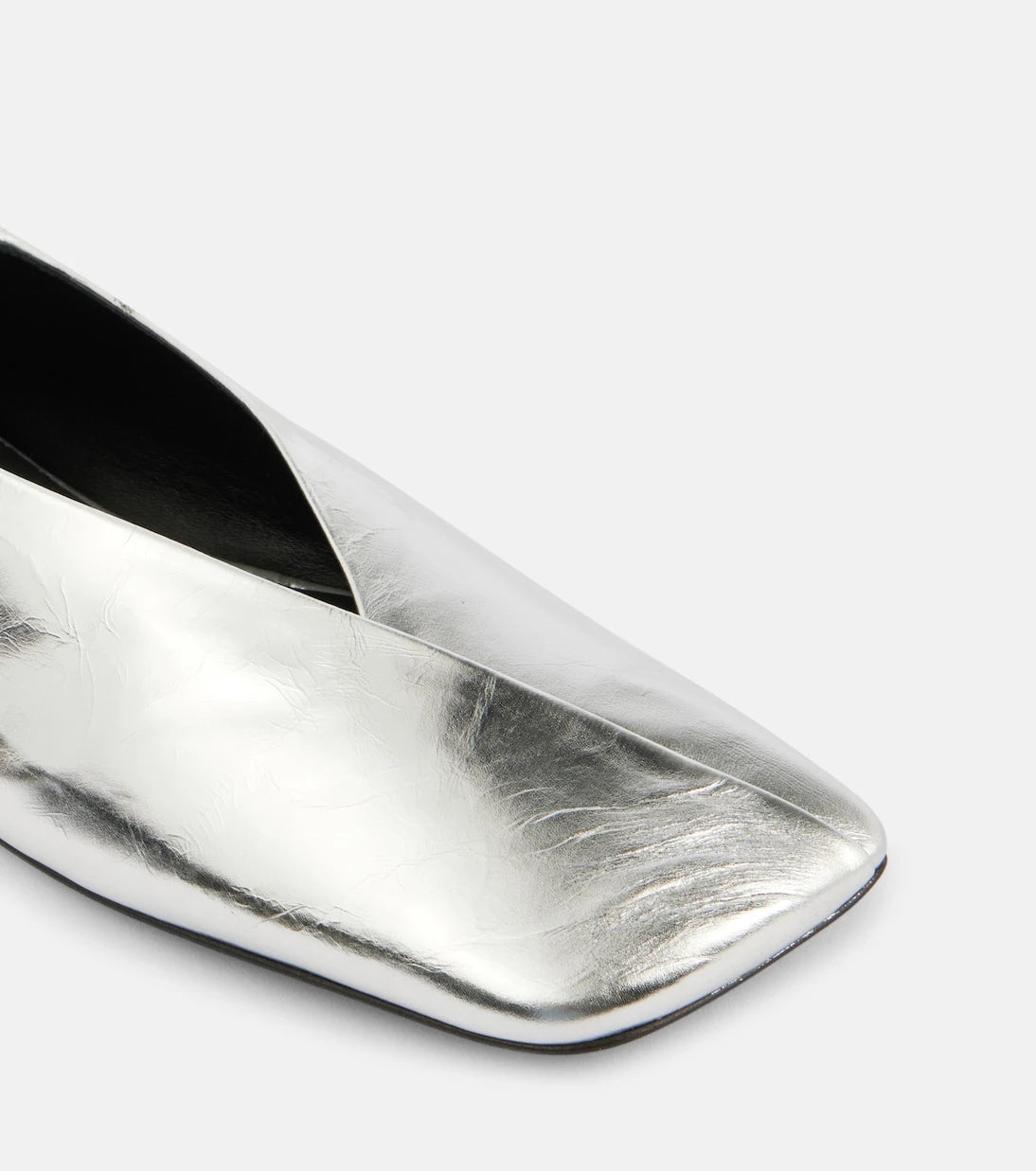 Jil Sander - Metallic leather ballet flats