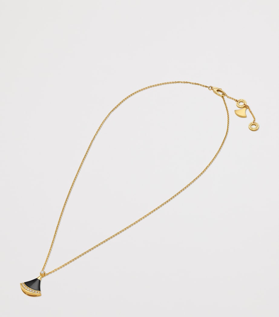 Yellow Gold, Diamond and Onyx Divas’ Dream Necklace