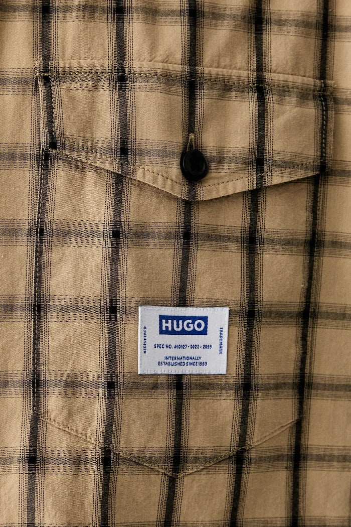 HUGO Mavi Erkek Pamuklu Gömlek Ebaltow