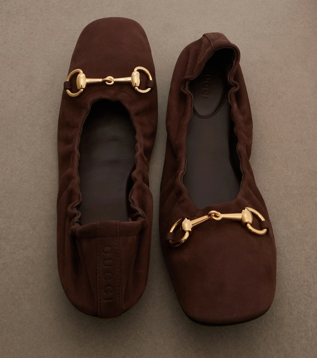 Gucci - Horsebit leather ballet flats
