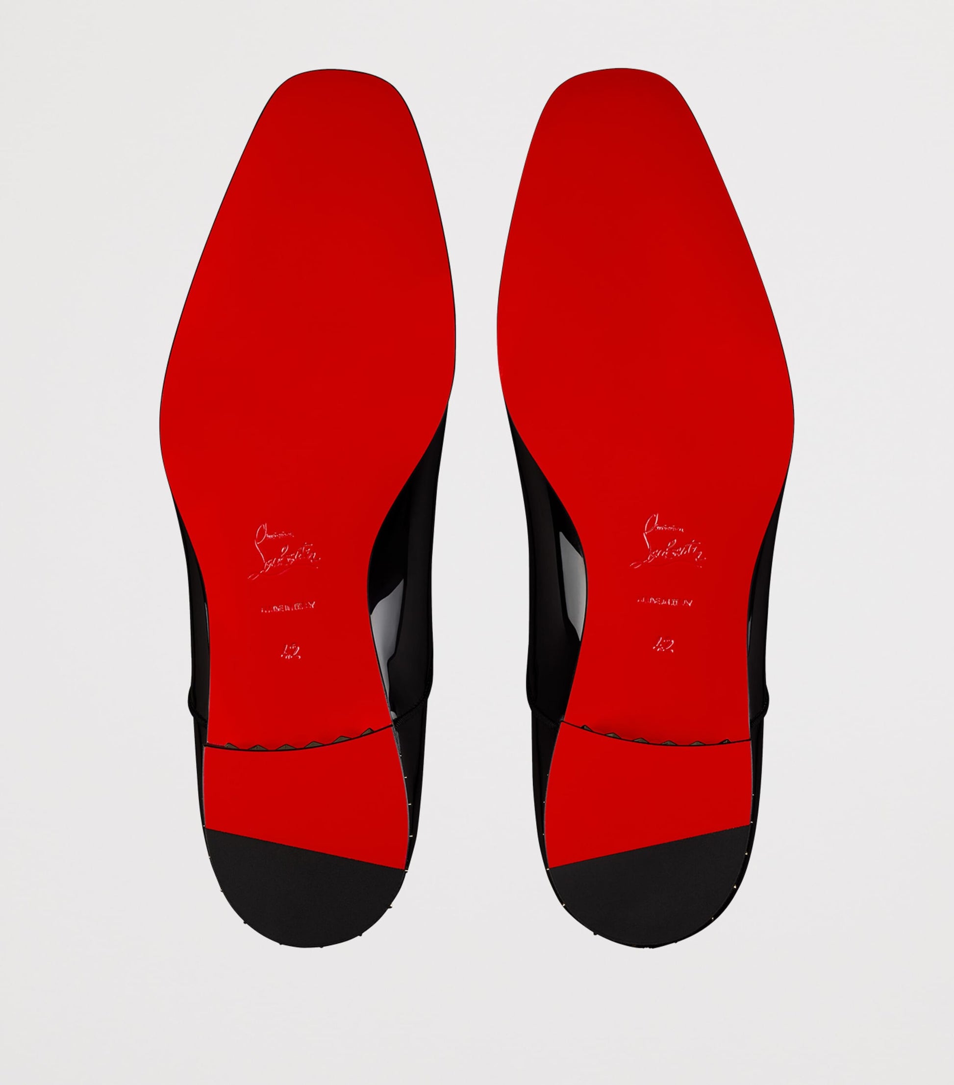 Christian Louboutin Alphamale Rocks Patent Leather Oxford Shoes