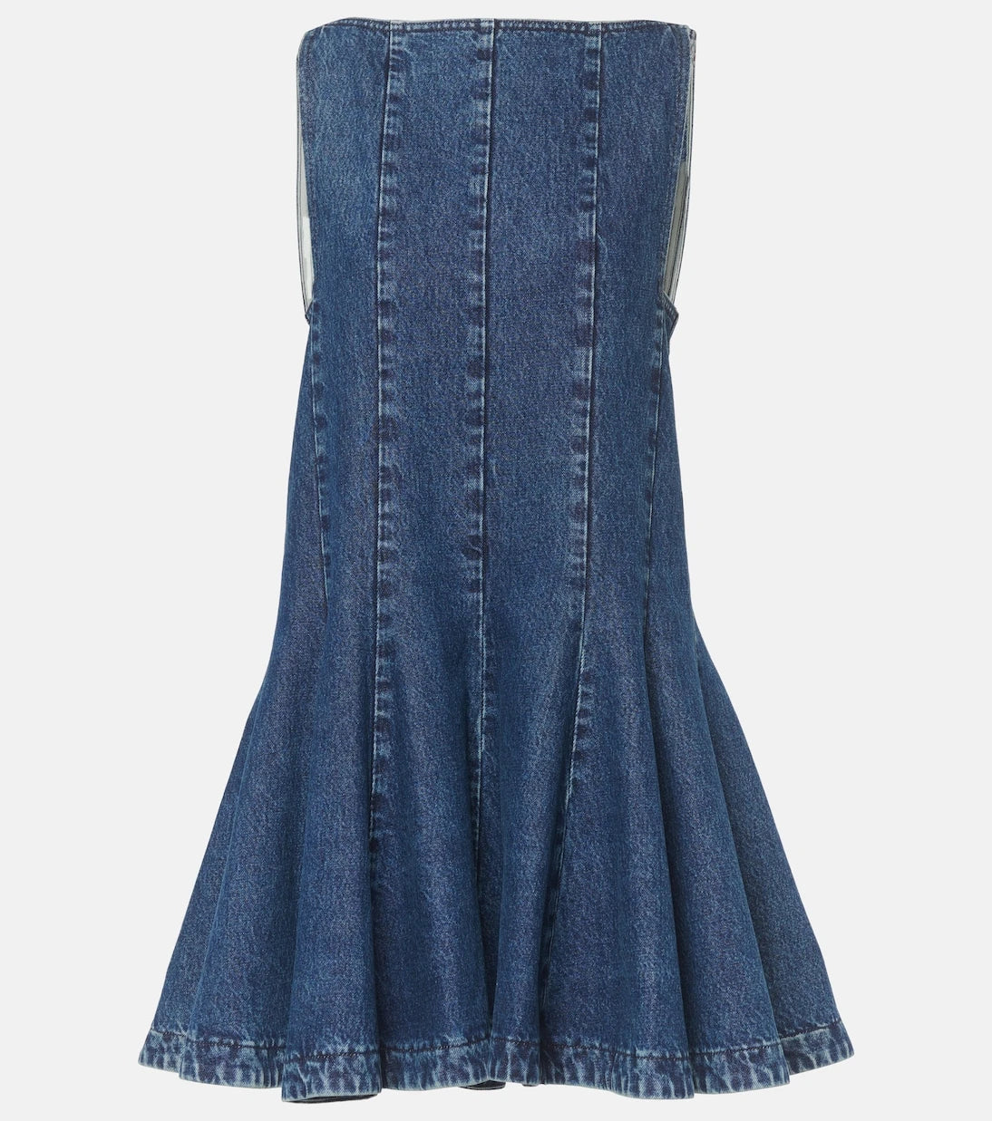 Khaite - Mags denim mini elbise