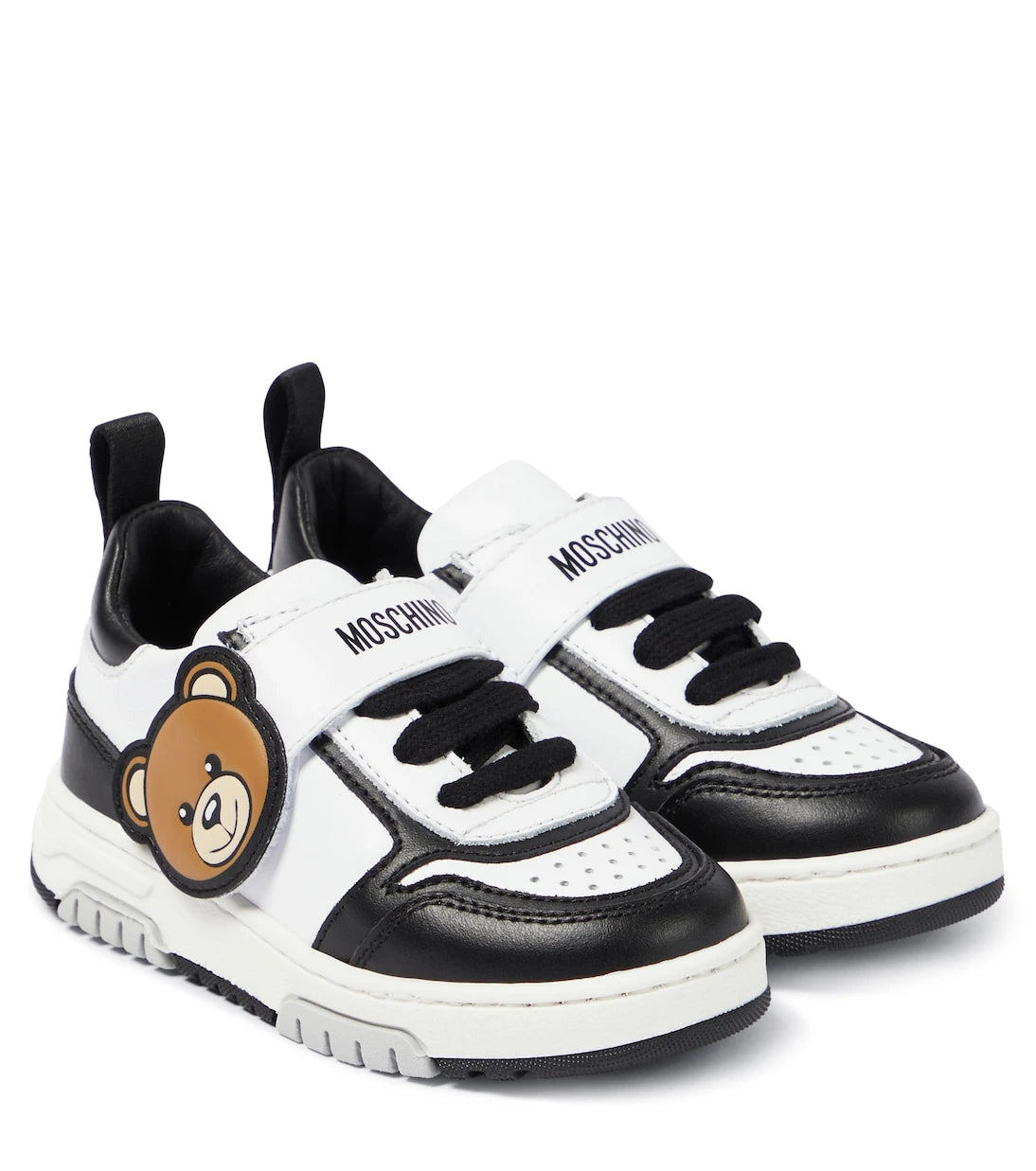 Moschino Kids - Teddy Bear leather sneakers