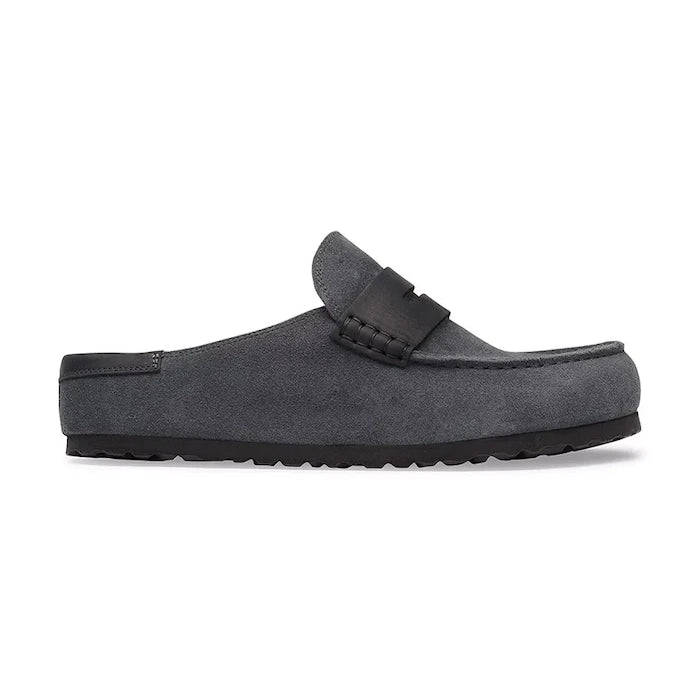 Birkenstock чехли сабо от велур Naples Wrapped double stitch Mixed Leather