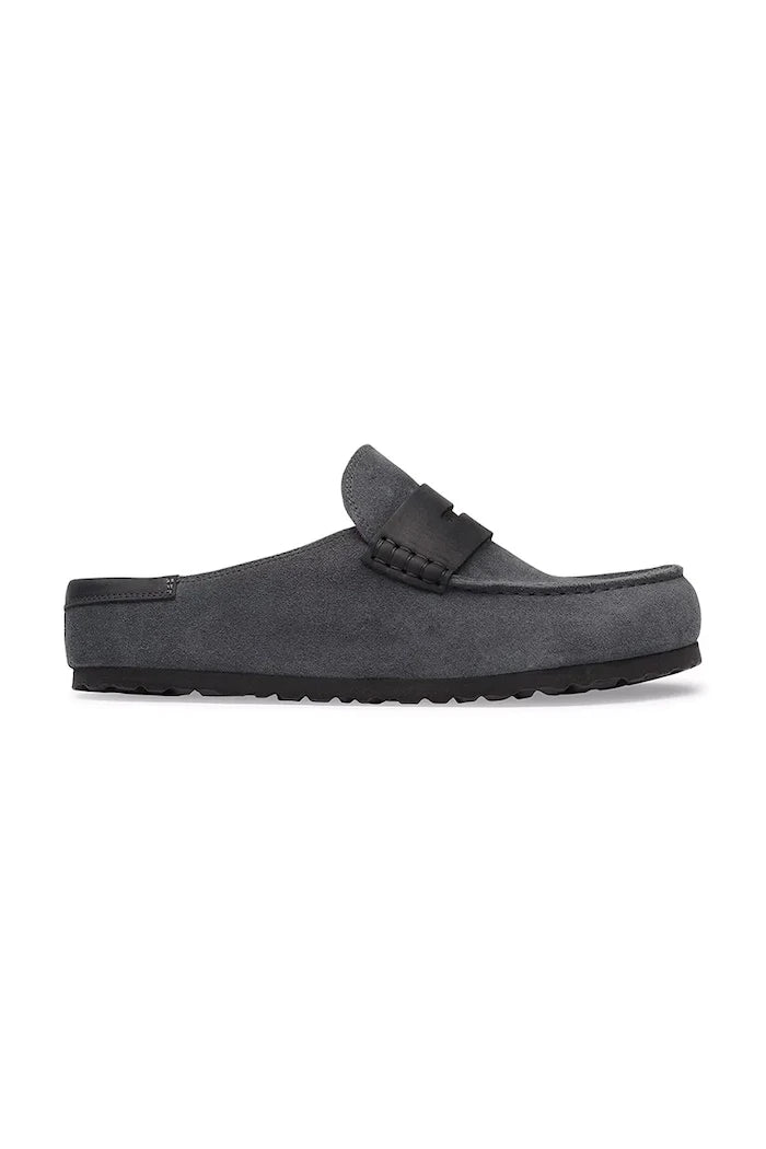 Birkenstock чехли сабо от велур Naples Wrapped double stitch Mixed Leather