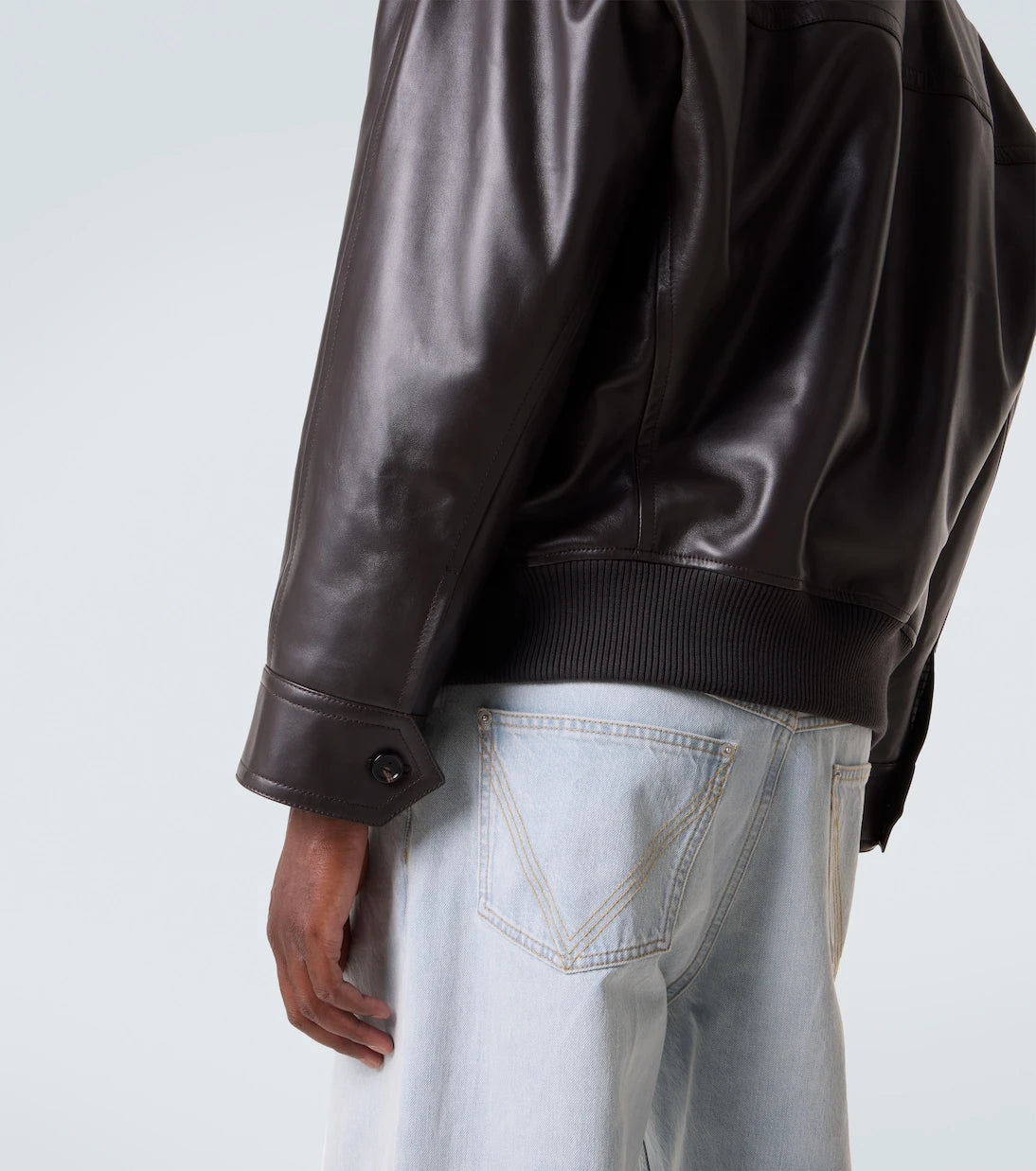 Bottega Veneta - Intrecciato leather jacket