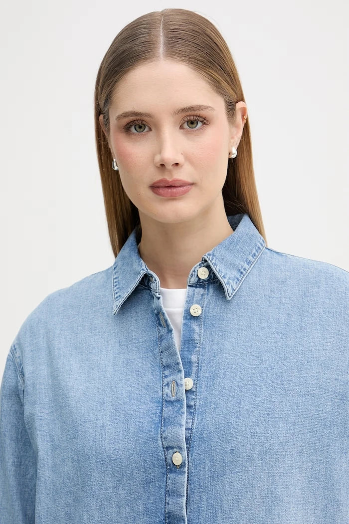 Calvin Klein Jeans риза дамска от деним