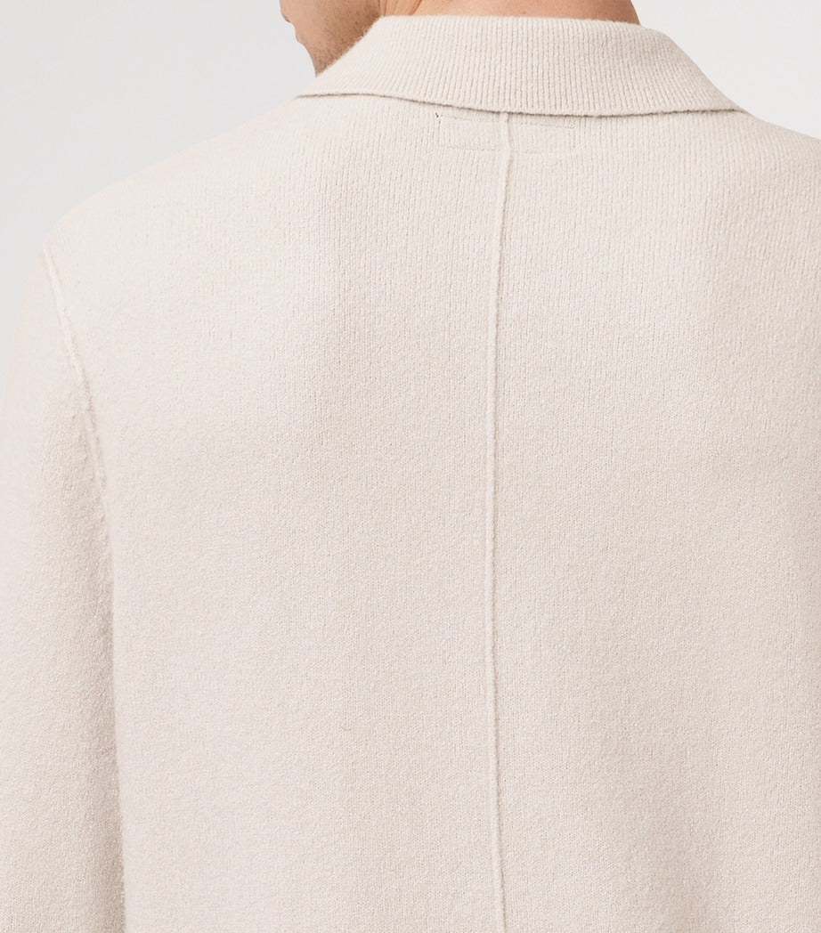 White Ramskull Statten Polo Sweater