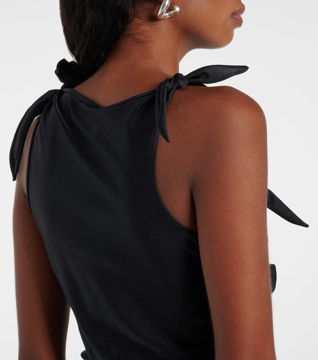 Coperni - Floral-appliqué asymmetric top