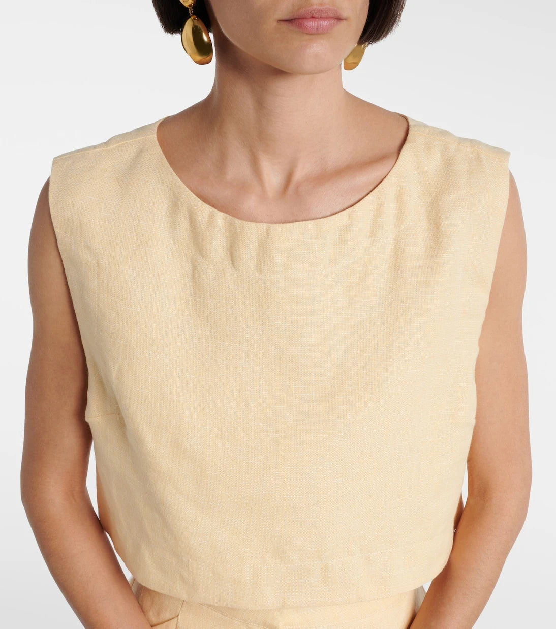 Posse - Martina linen crop top