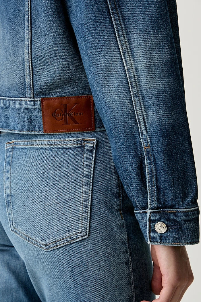 Calvin Klein Jeans дънково яке дамско от памук