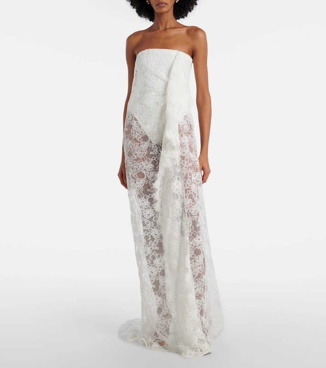 Christopher Esber - Floating draped lace gown