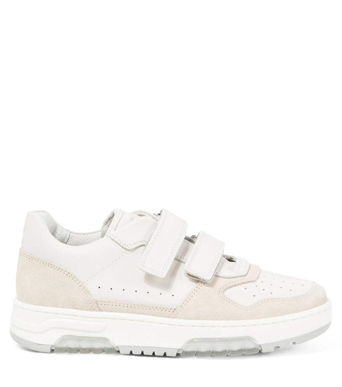 Brunello Cucinelli Kids - أحذية رياضية جلدية مُزيّنة بالشمواه