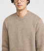 Eleventy Grey Wool Crew-Neck Sweater