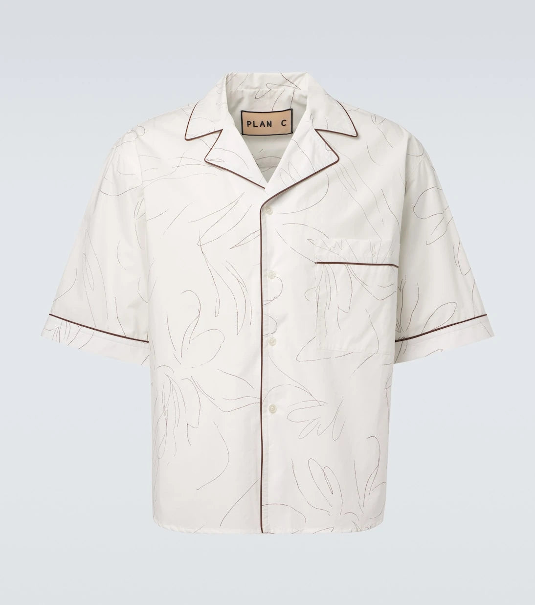 Plan C - Printed cotton shirt