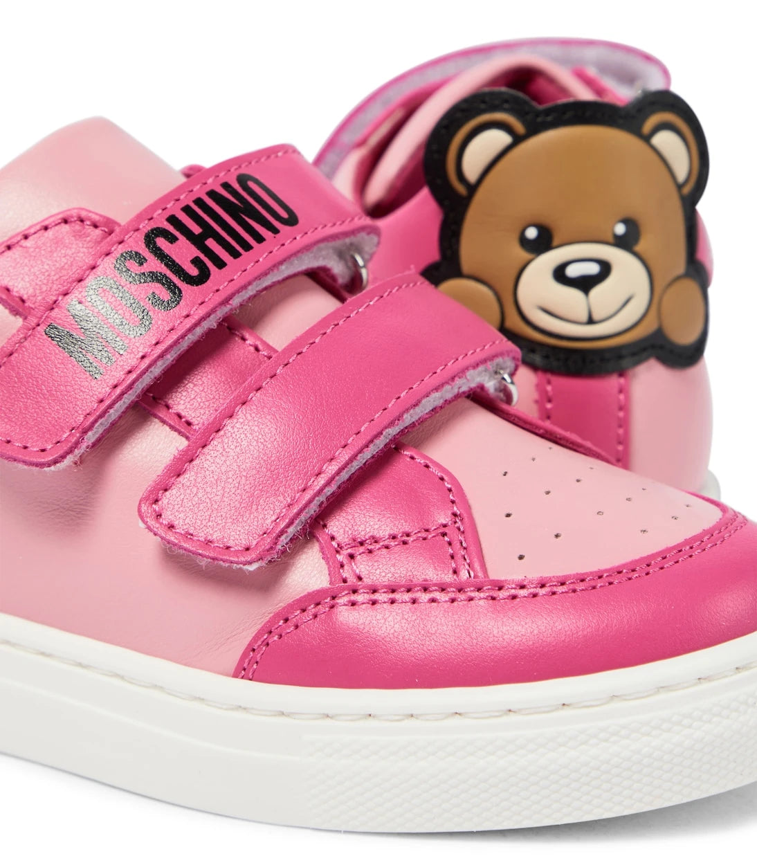 Moschino Kids - Teddy Bear leather sneakers