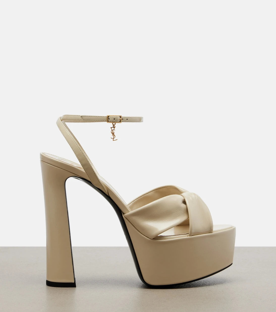 Saint Laurent - Franciane leather platform sandals