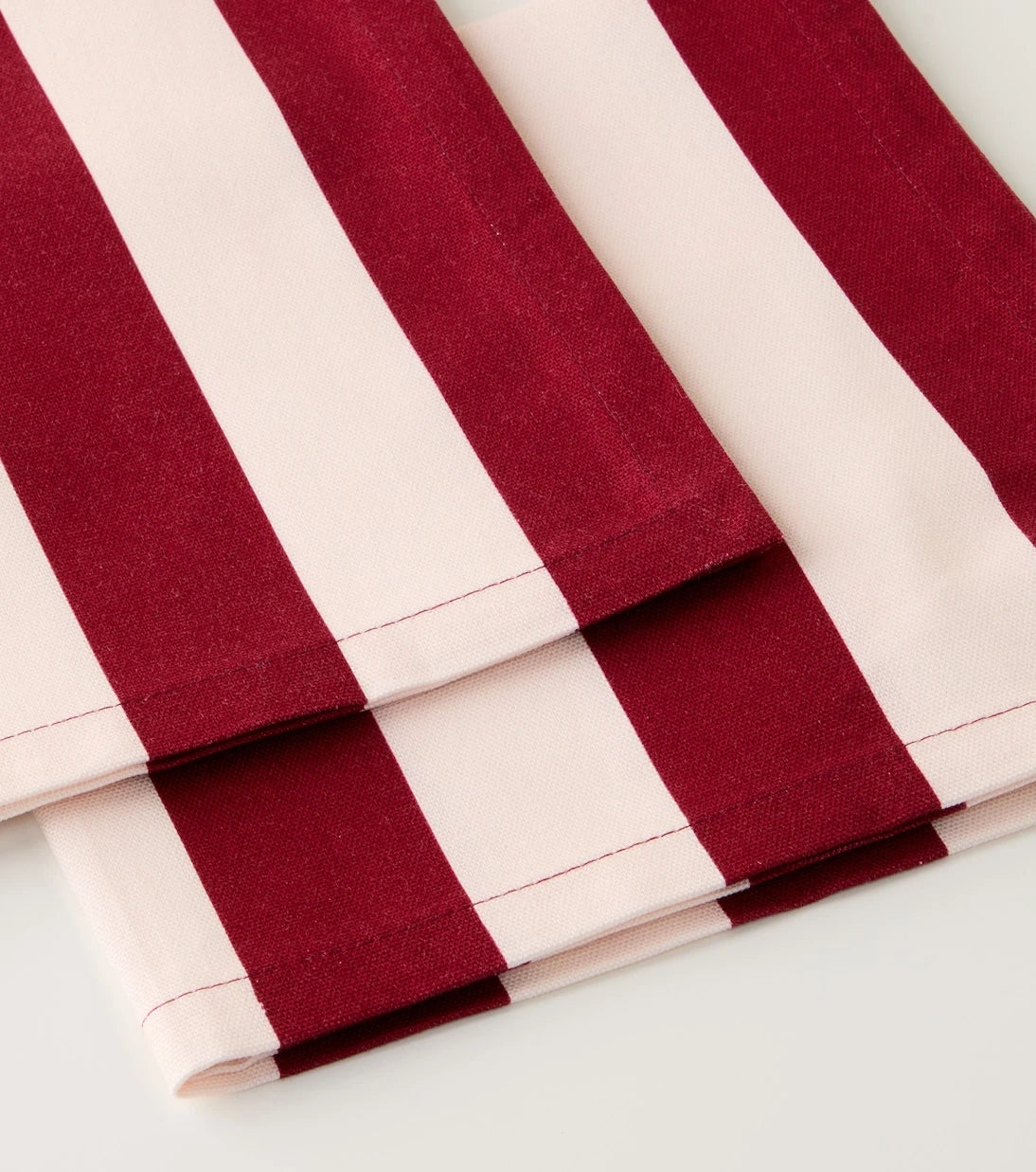 La DoubleJ - Striped linen set of 2 napkins