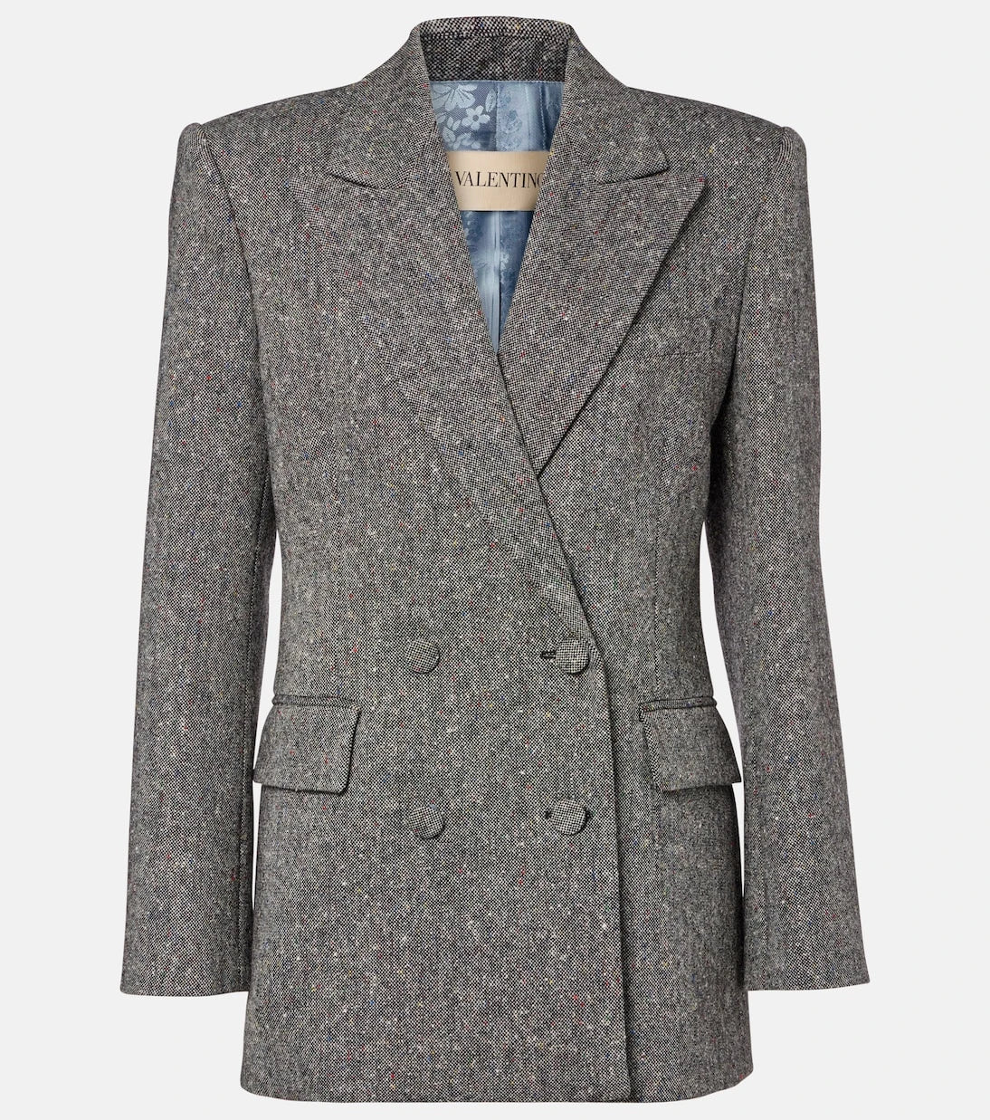 Valentino - Double-breasted wool-blend blazer