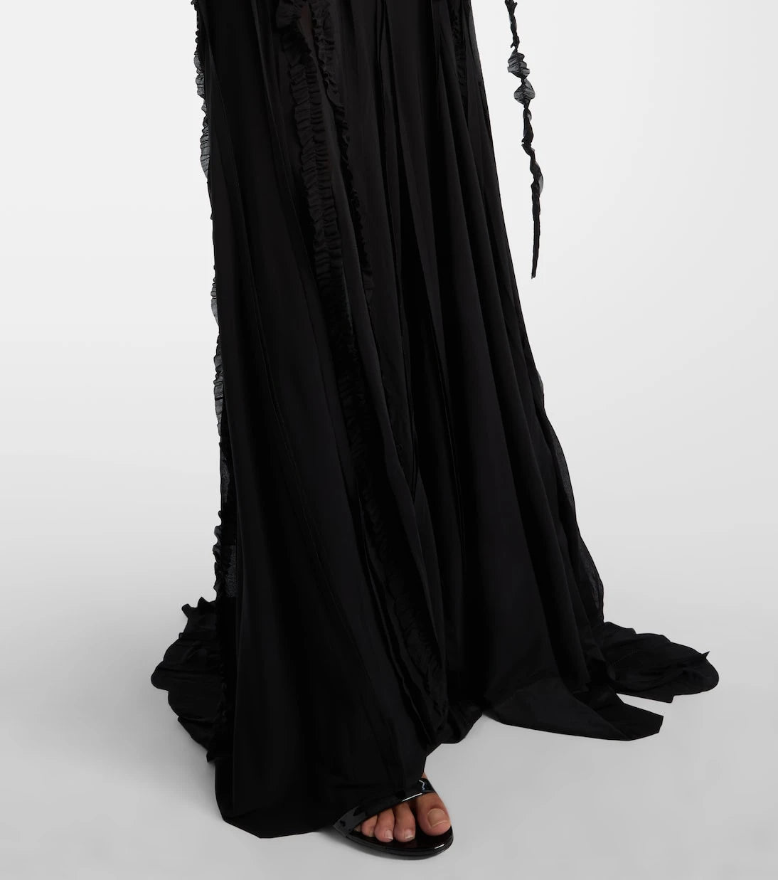 Blumarine - Draped one-shoulder gown