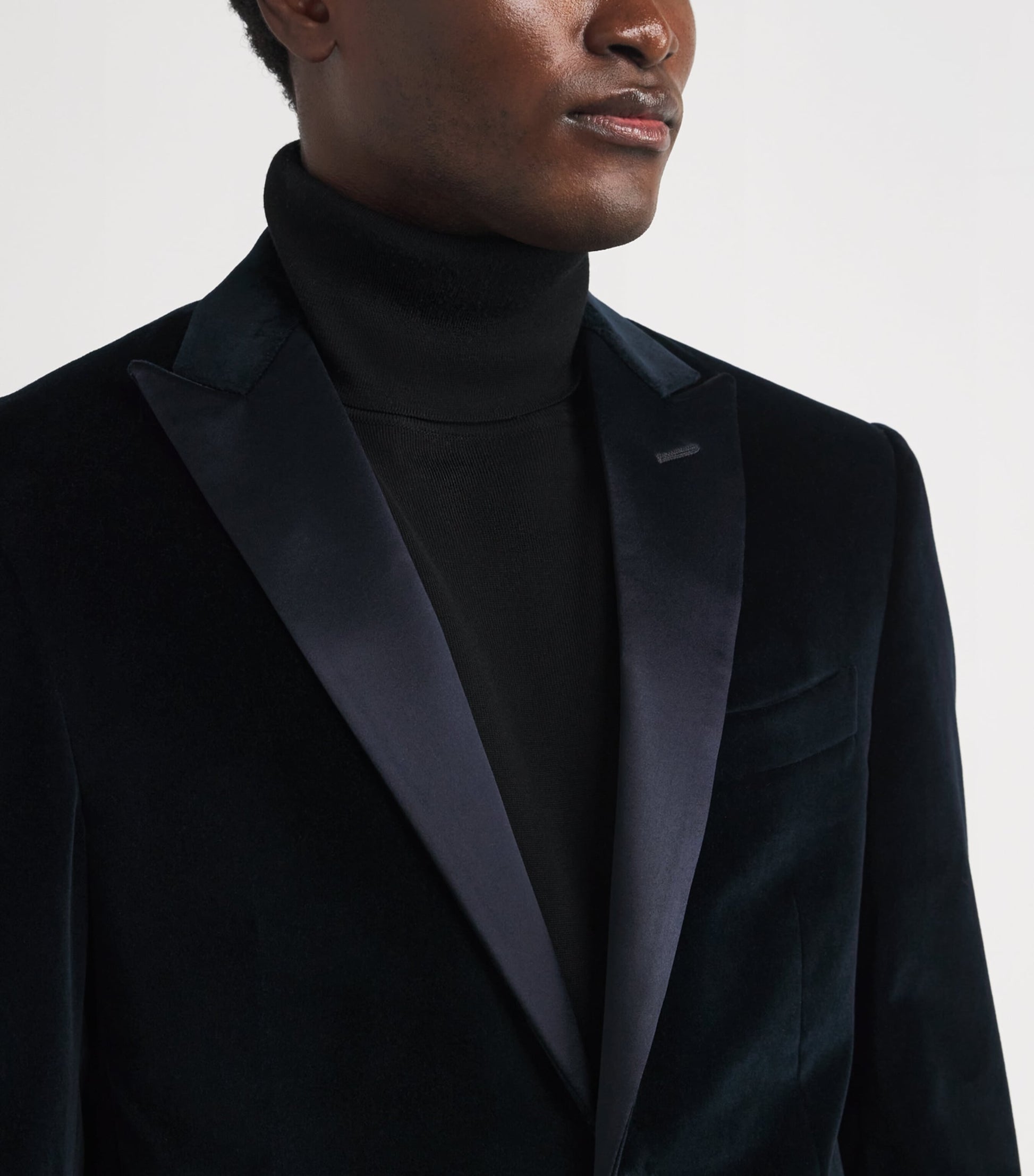 Corneliani Navy Velvet Blazer