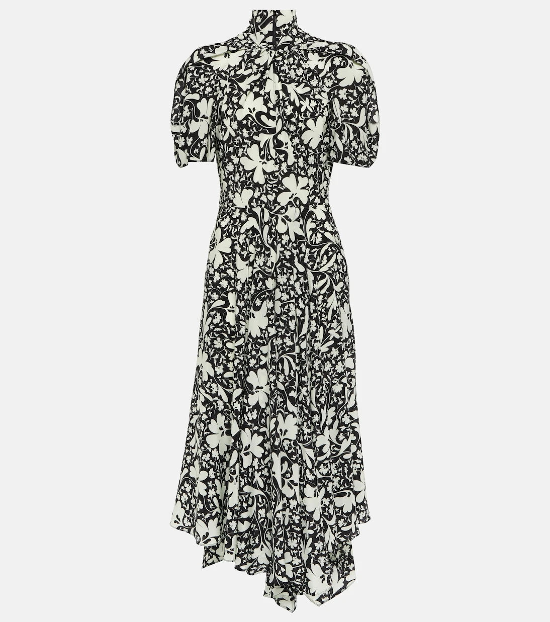 Stella McCartney - Çiçekli ipek midi elbise