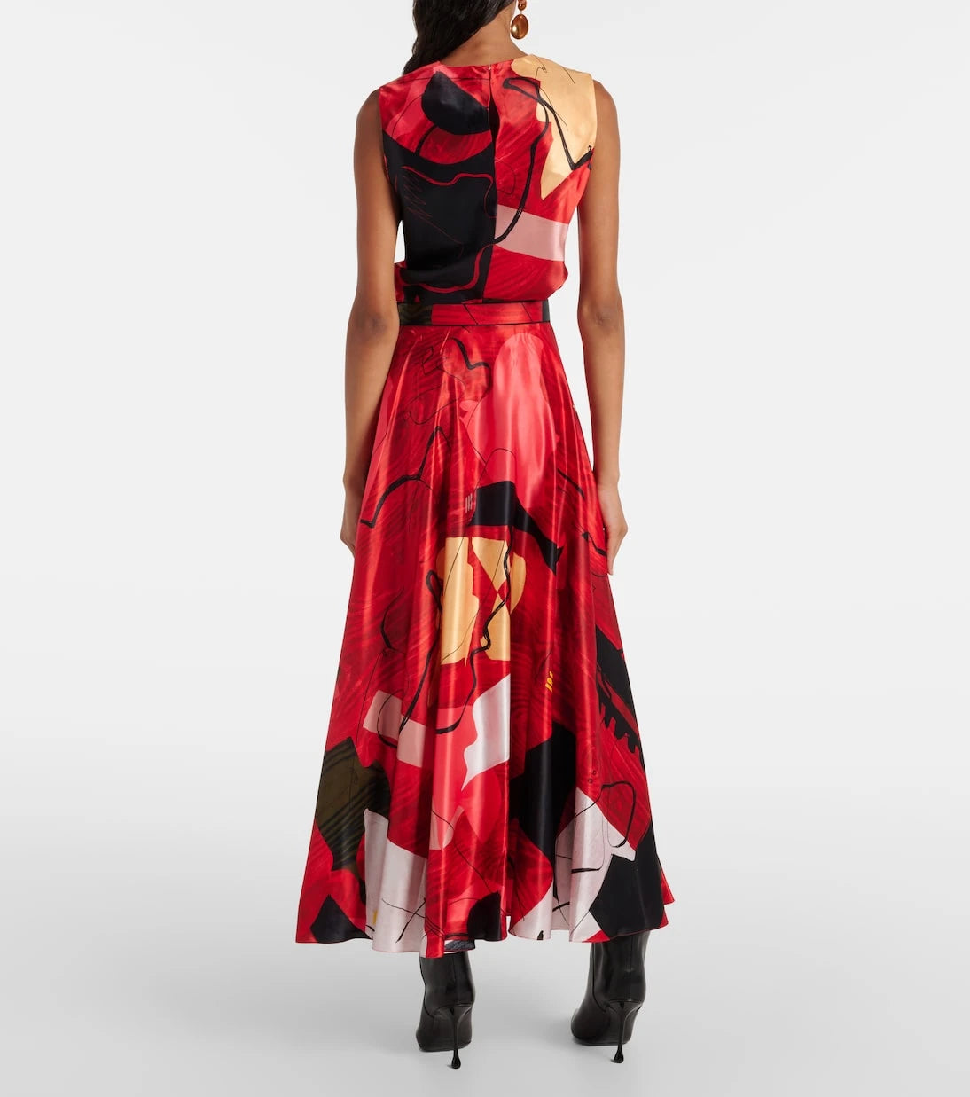 Roksanda - Ameera printed satin maxi skirt