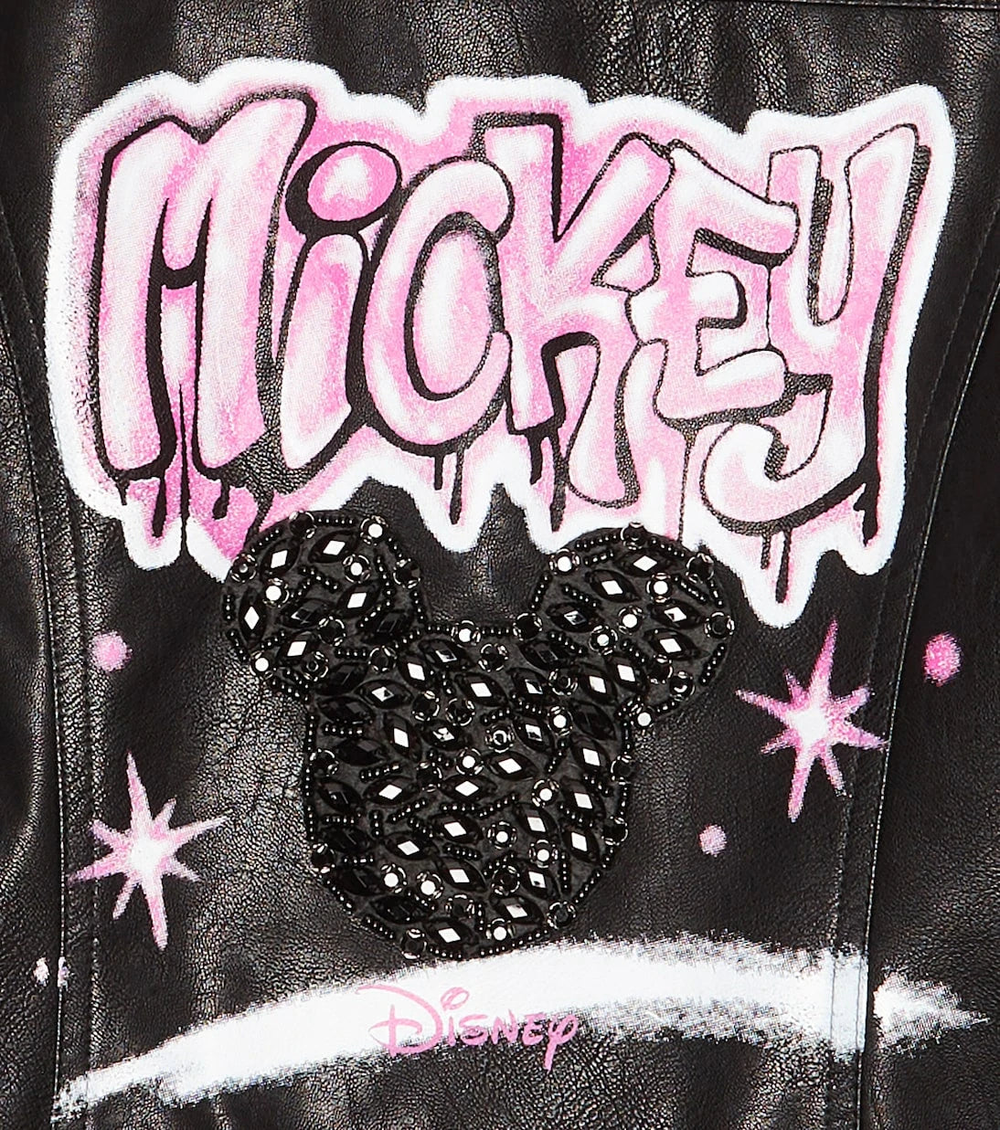 Monnalisa - x Disney® embellished biker jacket