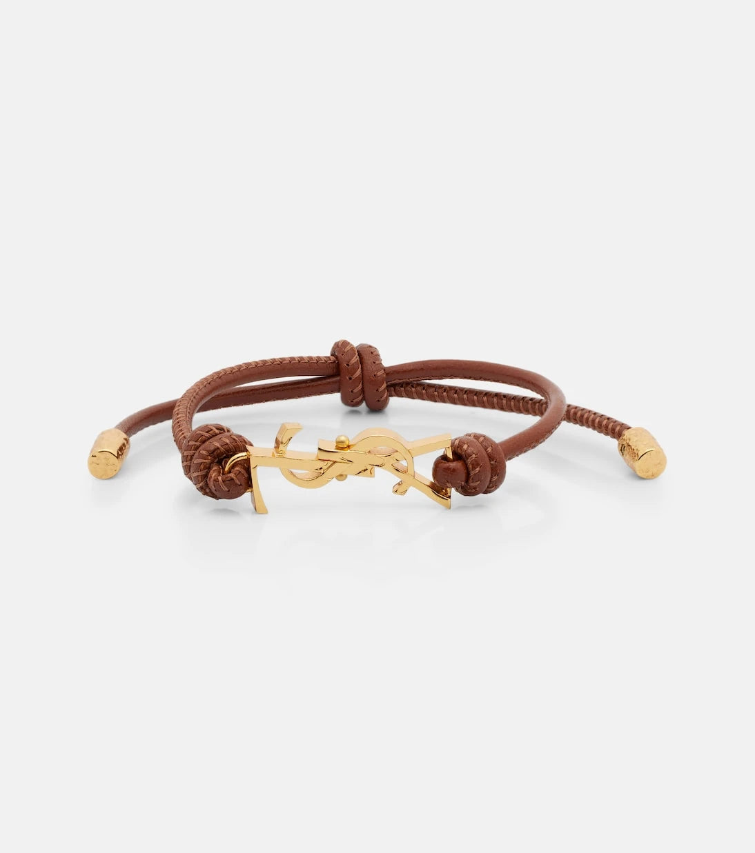 Saint Laurent - Cassandre leather bracelet
