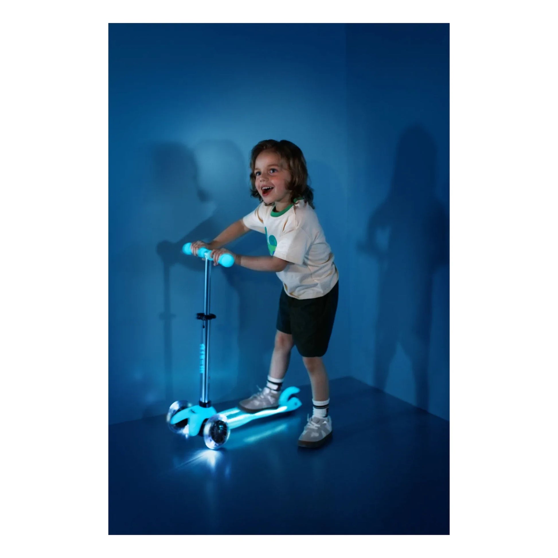 Micro - Mini LED Phosphorescent Scooter | Aqua