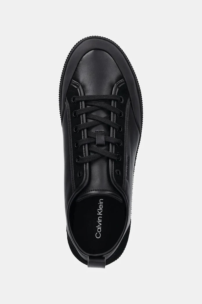 Кожени маратонки Calvin Klein LOW TOP LACE UP